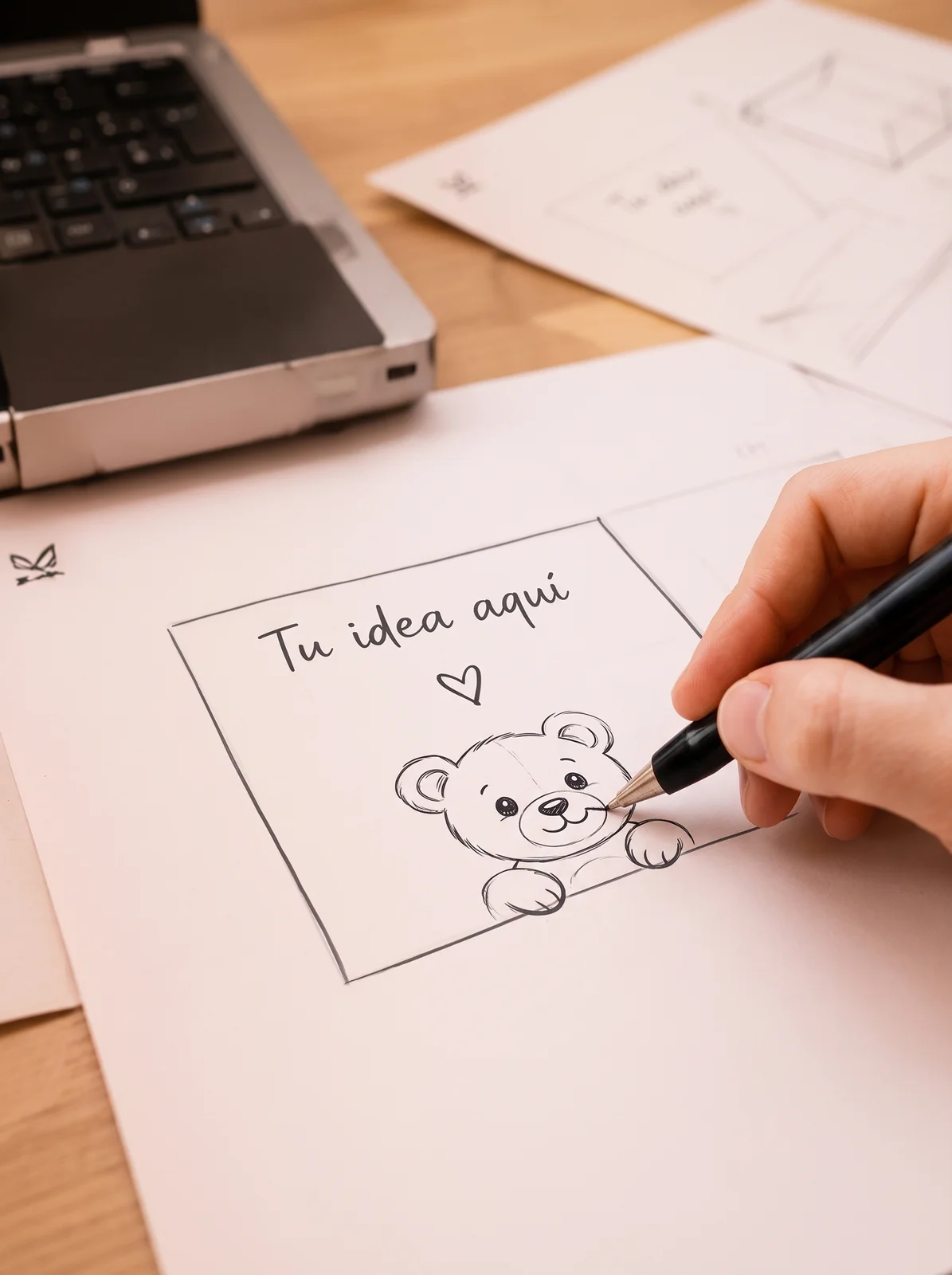 Boceto de un pedido personalizado